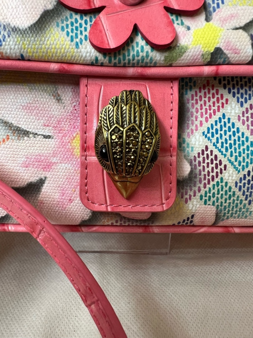 Kurt Geiger 3 ways Wear Appliqué Crossbody NWT - Picture 4 of 13